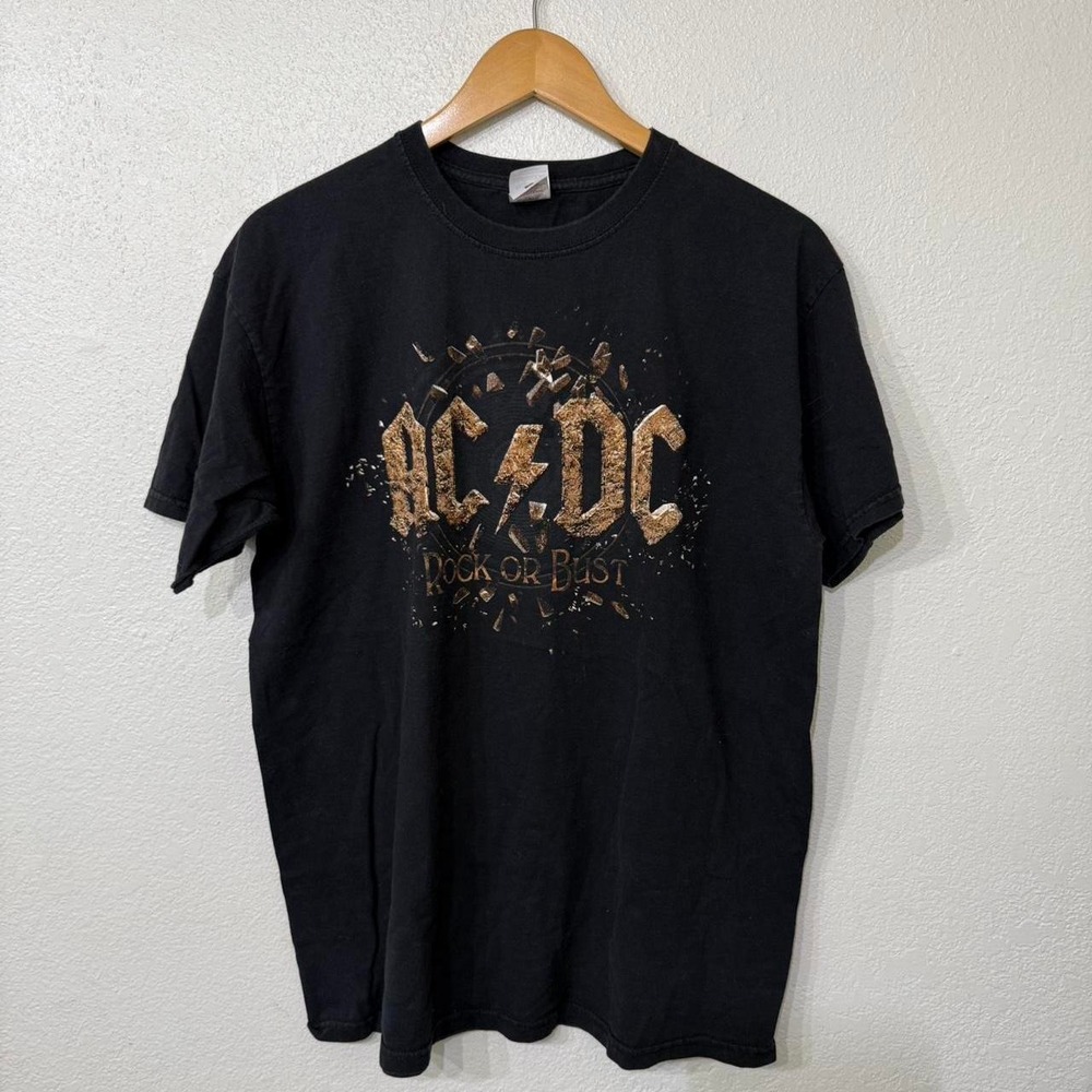 AC/DC Rock best 2015  tour black cotton t-shirt